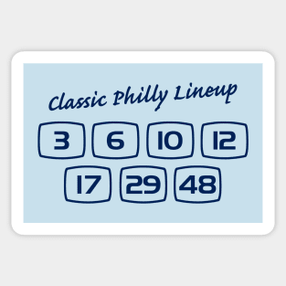 Classic Philly Lineup (variant) Sticker